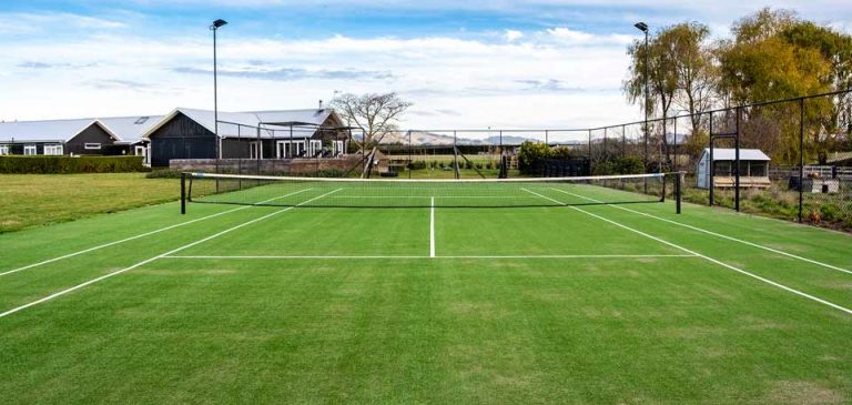 Tennis Court Lawn Road Retreat