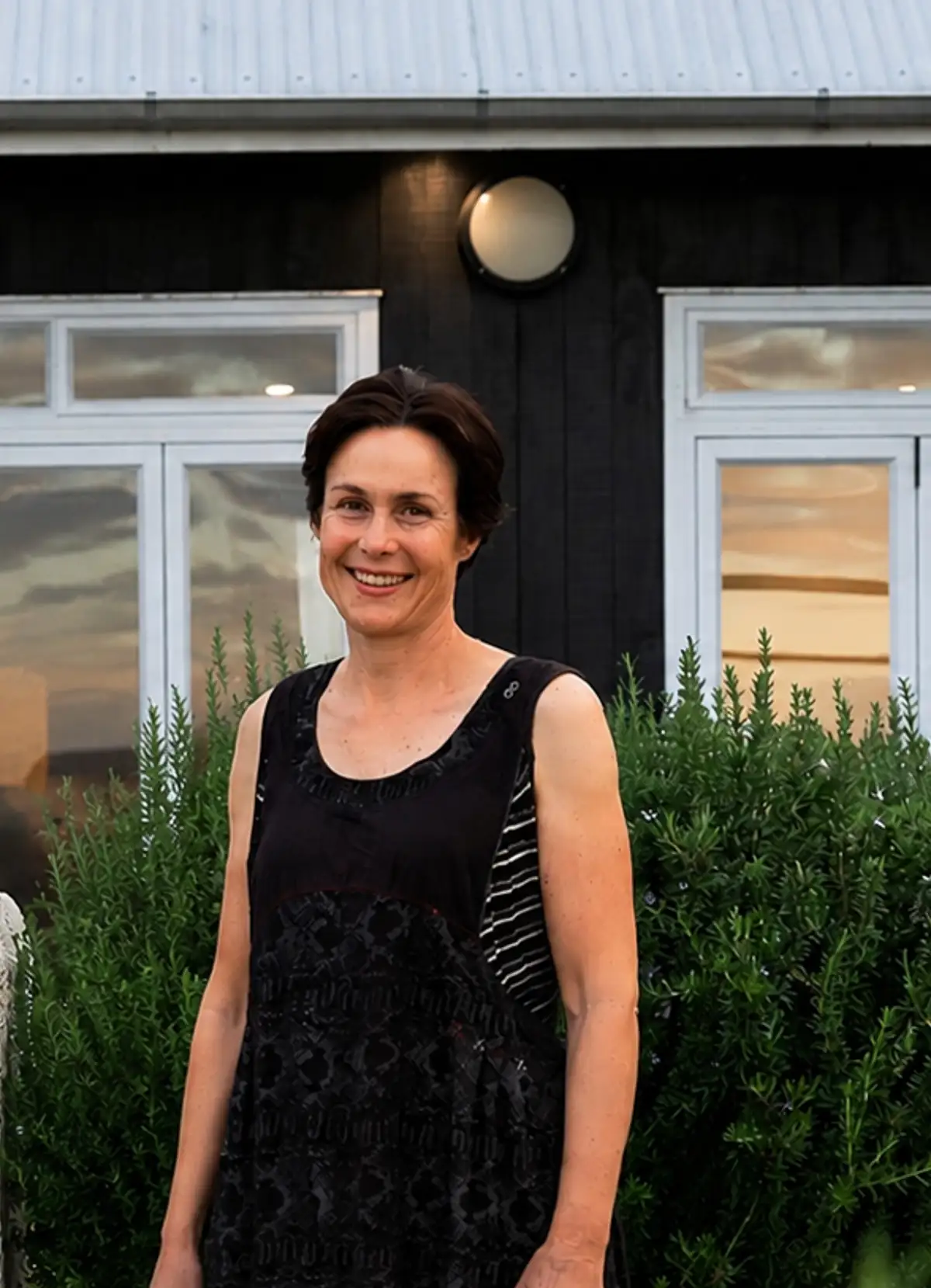 Pen Cropper, owner of Lawn Road Retreat, at the property in Hawke's Bay